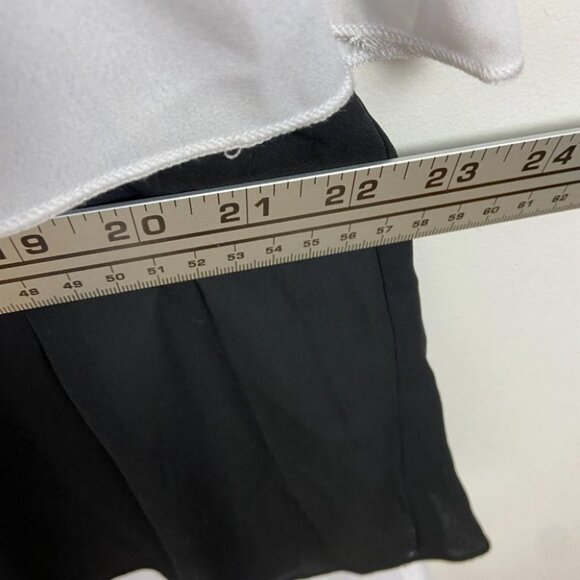 NWT Show Me Your Mumu Tiered Ruffle Maxi Dress Colorblock Black White Size Small - Picture 9 of 11